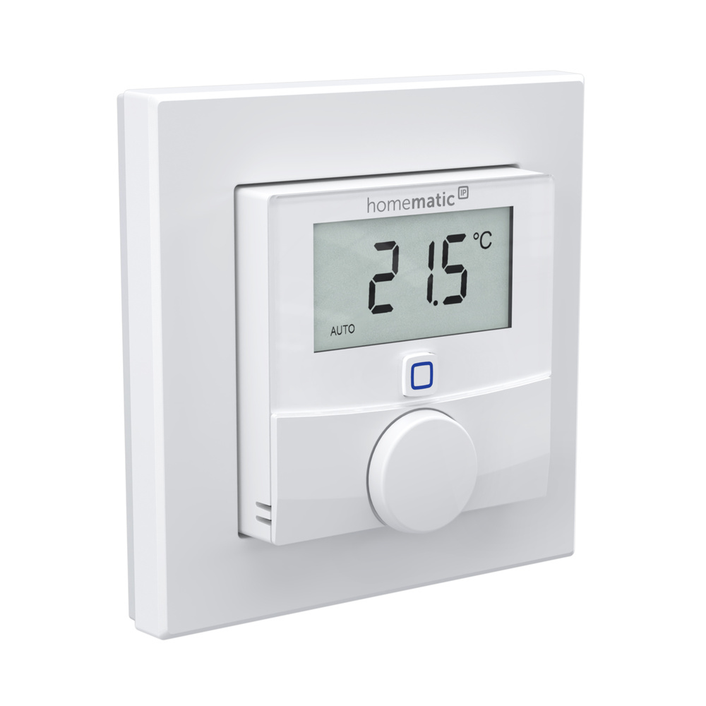 Homematic IP Smart Home Wandthermostat mit Luftfeuchtigkeitssensor, HmIP-WTH-3