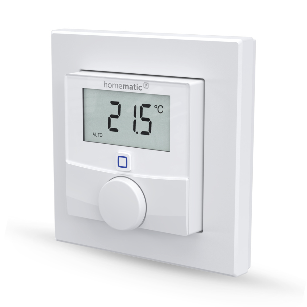 Homematic IP Smart Home Wandthermostat mit Luftfeuchtigkeitssensor, HmIP-WTH-3