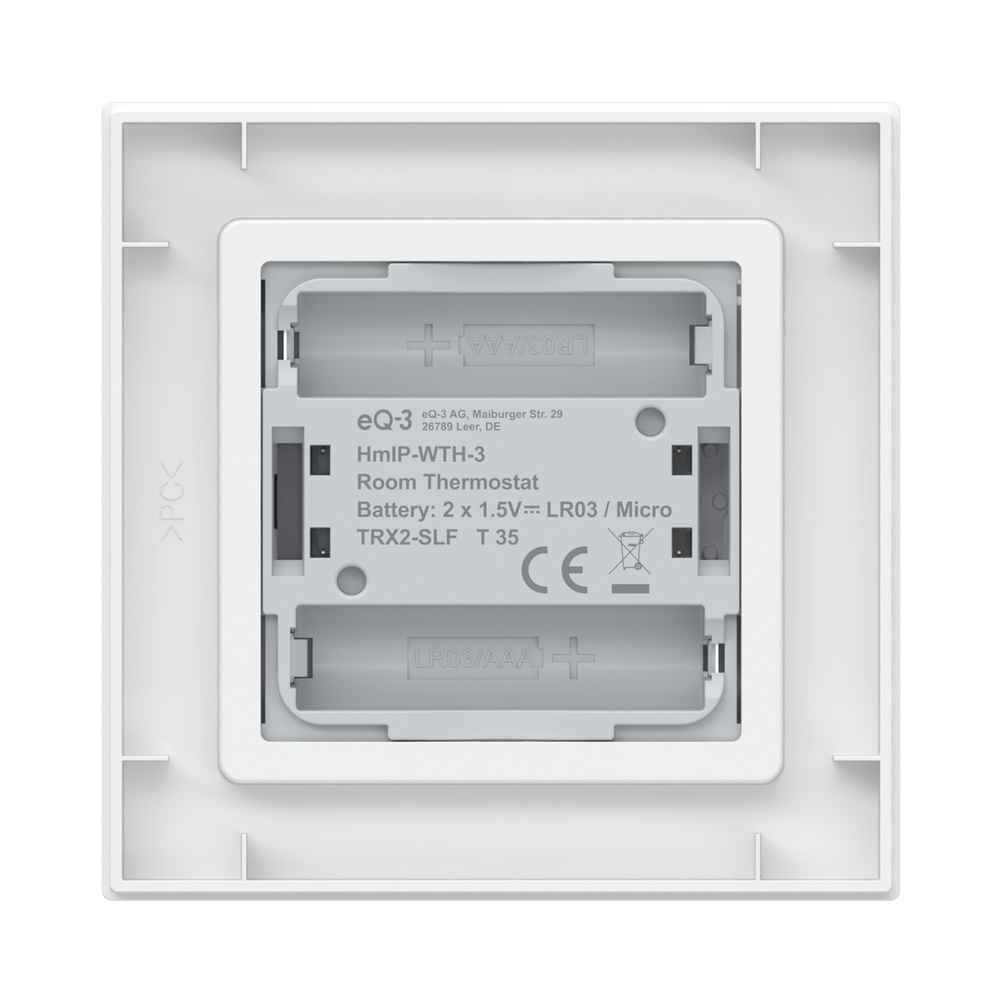 Homematic IP Smart Home Wandthermostat mit Luftfeuchtigkeitssensor, HmIP-WTH-3