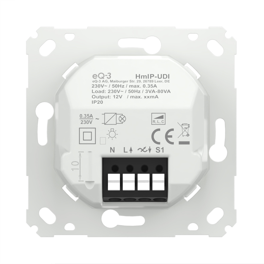 Homematic IP Smart Home Universal Dimmereinsatz, HmIP-UDI