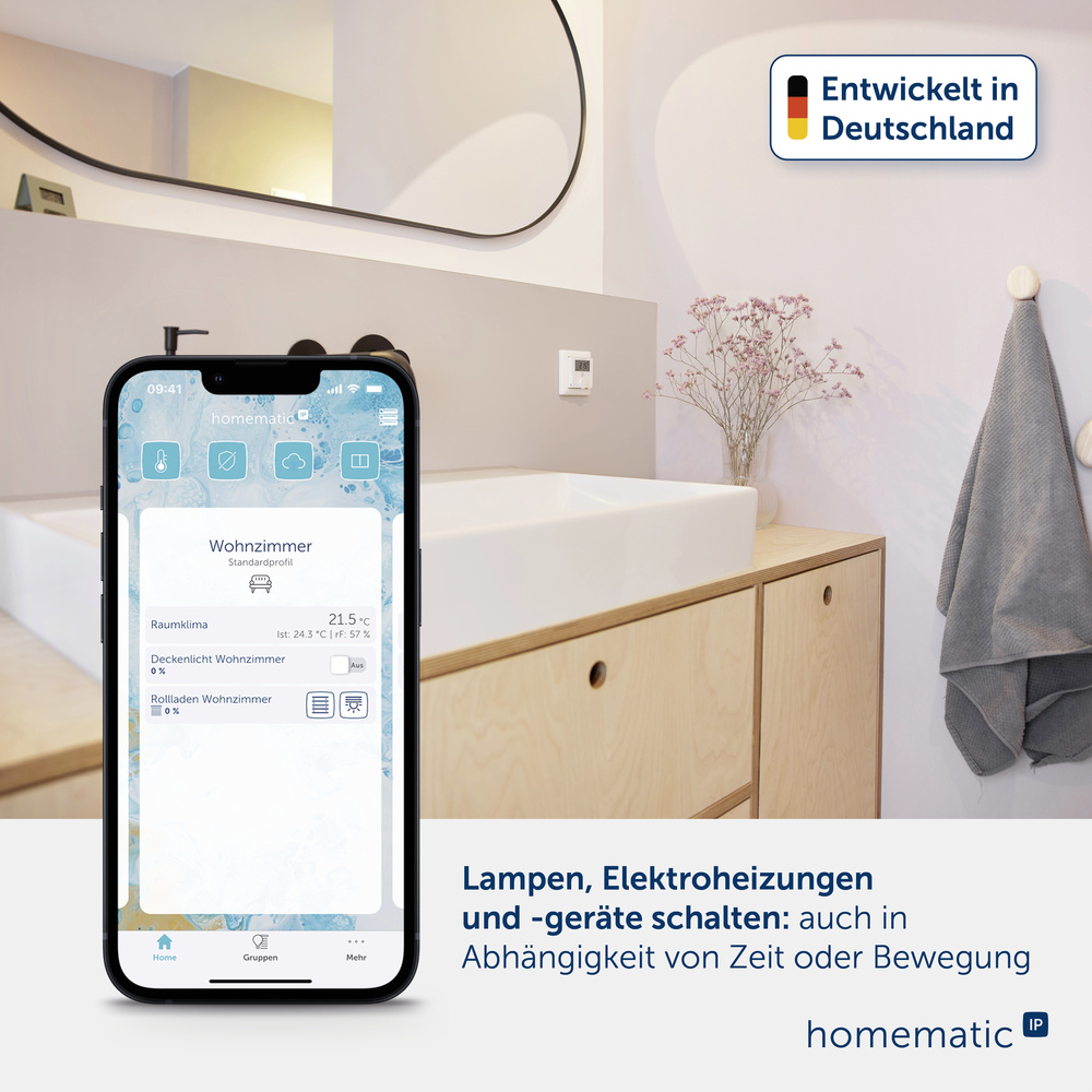 Homematic IP Smart Home Schaltaktor mit Tastereingang (6A) – Unterputz, HmIP-FSI6