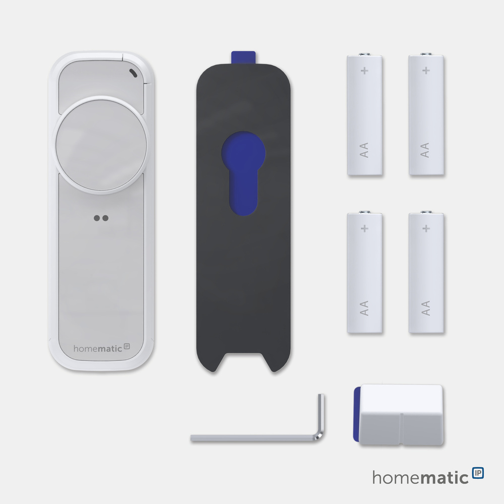 Homematic IP Smart Home Türschlossantrieb – pro, weiß‑silber, HmIP‑DLP‑WS