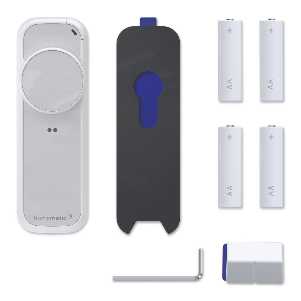 Homematic IP Smart Home Türschlossantrieb – pro, weiß‑silber, HmIP‑DLP‑WS