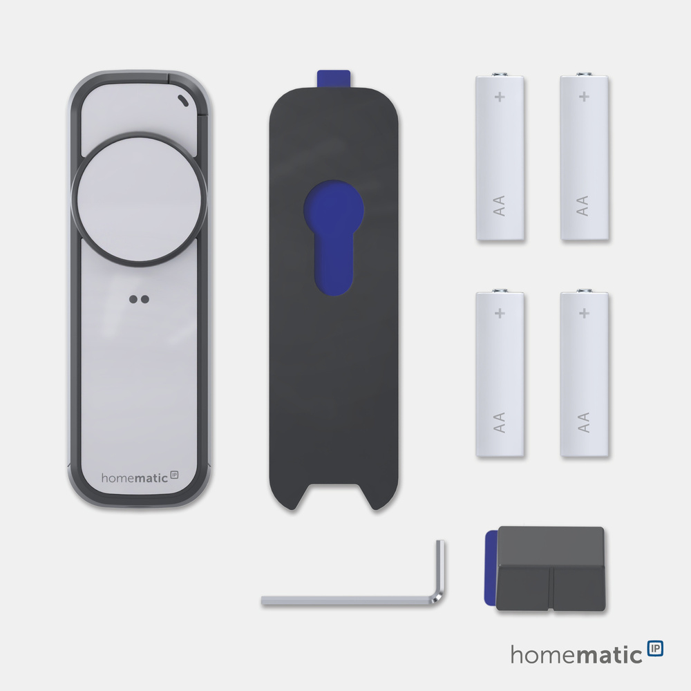 Homematic IP Smart Home Türschlossantrieb – pro, anthrazit-silber,  HmIP‑DLP‑AS
