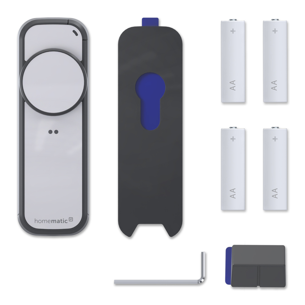 Homematic IP Smart Home Türschlossantrieb – pro, anthrazit-silber,  HmIP‑DLP‑AS