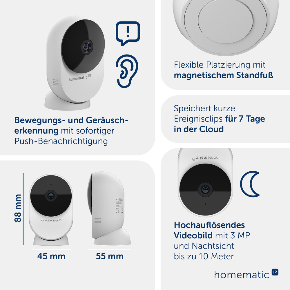 Homematic IP Smart Home Innenkamera – basic, HmIP-CI-B