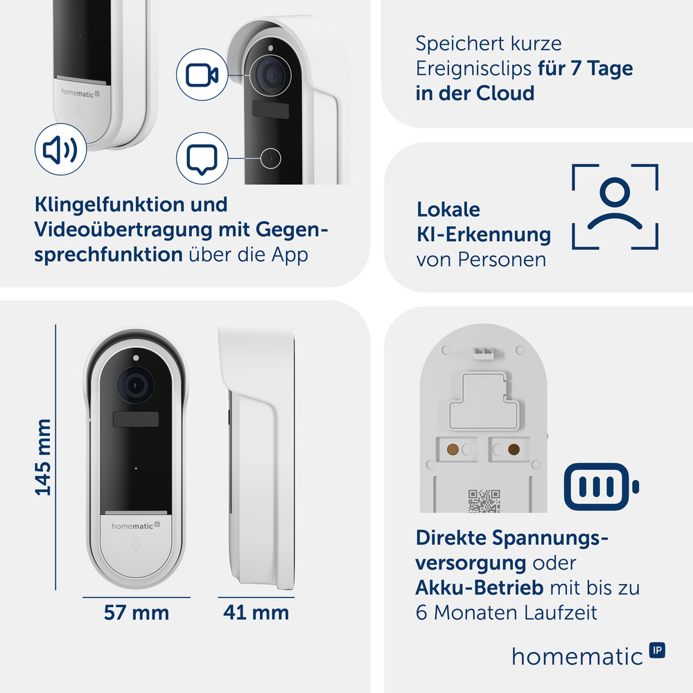 Homematic IP Smart Home Video-Türklingel, HmIP-CODB