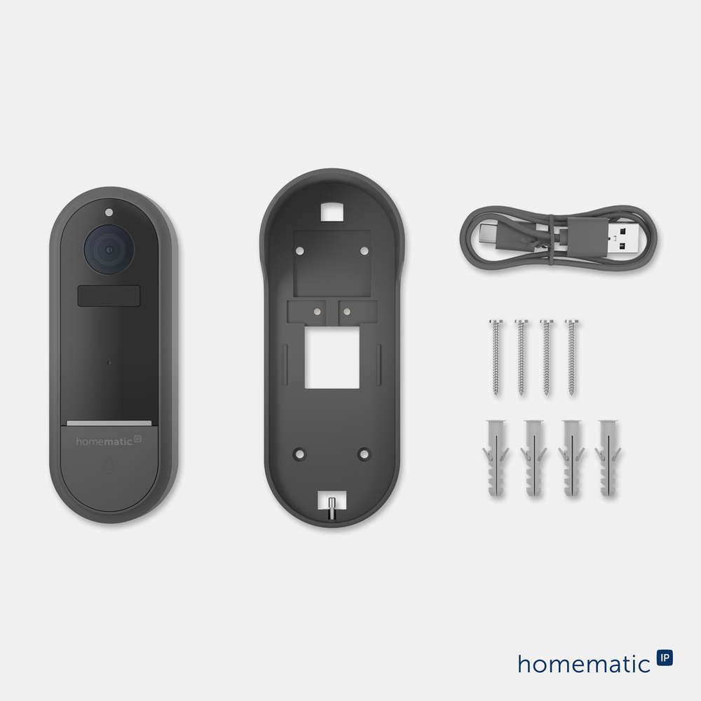 Homematic IP Smart Home Video-Türklingel, anthrazit, HmIP-CODB-A