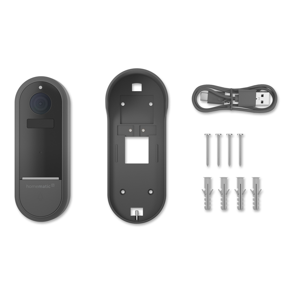 Homematic IP Smart Home Video-Türklingel, anthrazit, HmIP-CODB-A