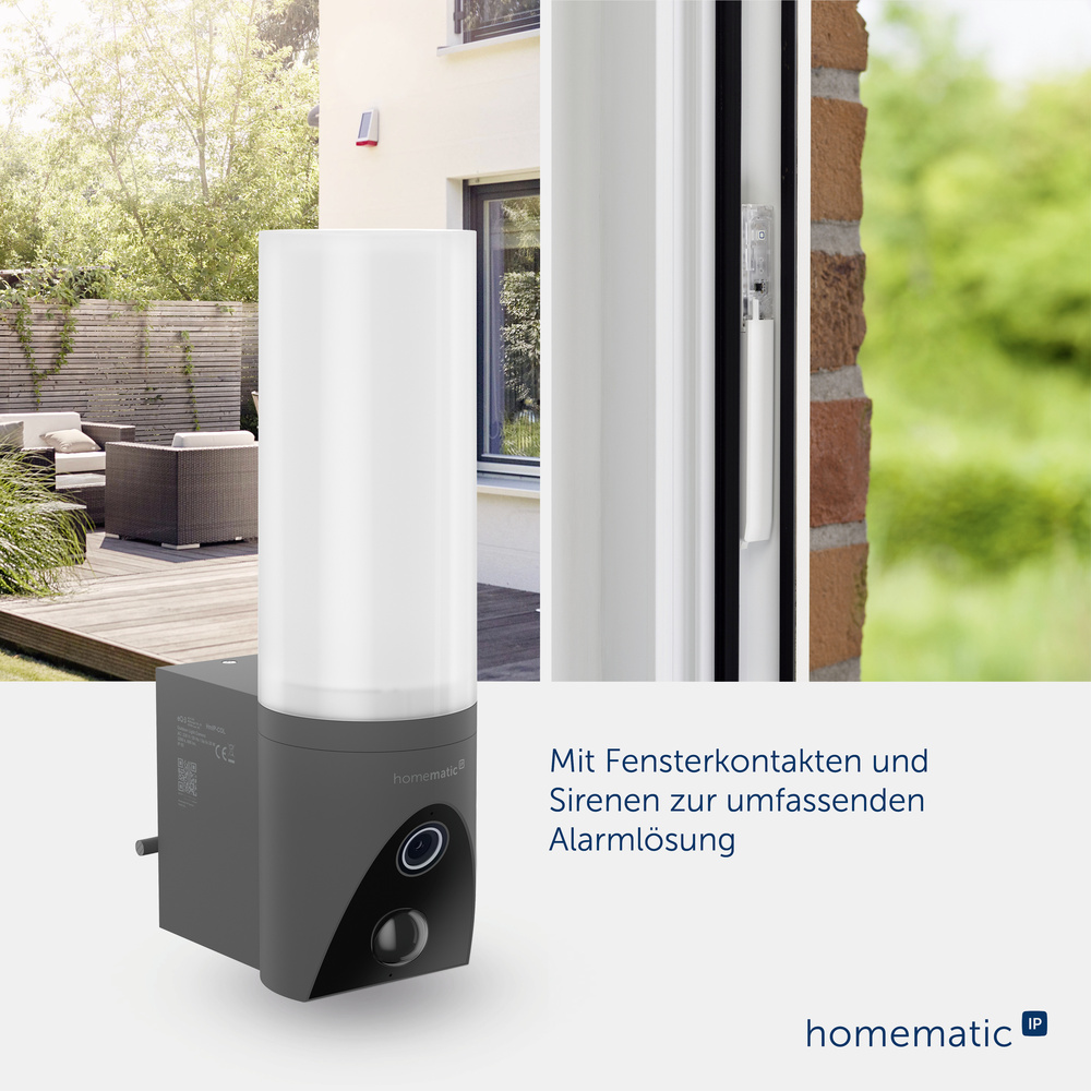 Homematic IP Smart Home Außenlichtkamera, anthrazit, HmIP-COL-A