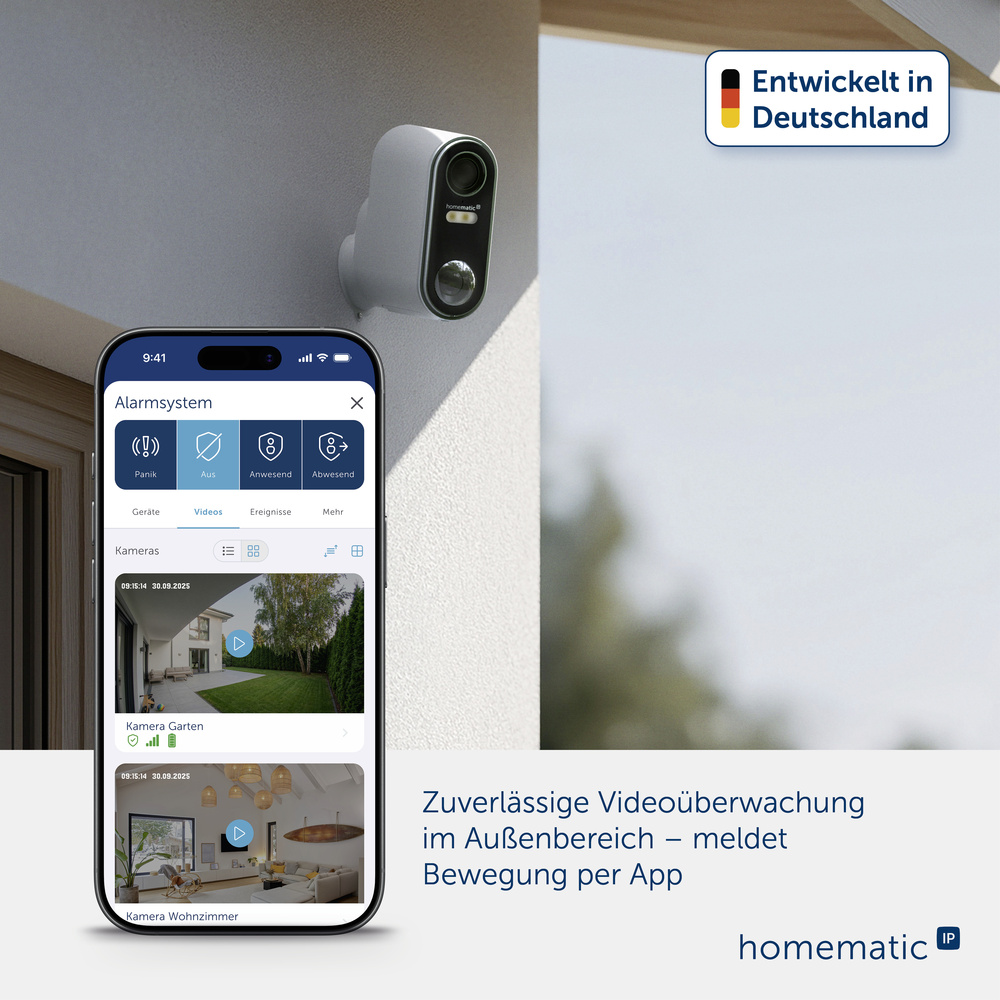 Homematic IP Smart Home Akku-Außenkamera, HmIP-COR