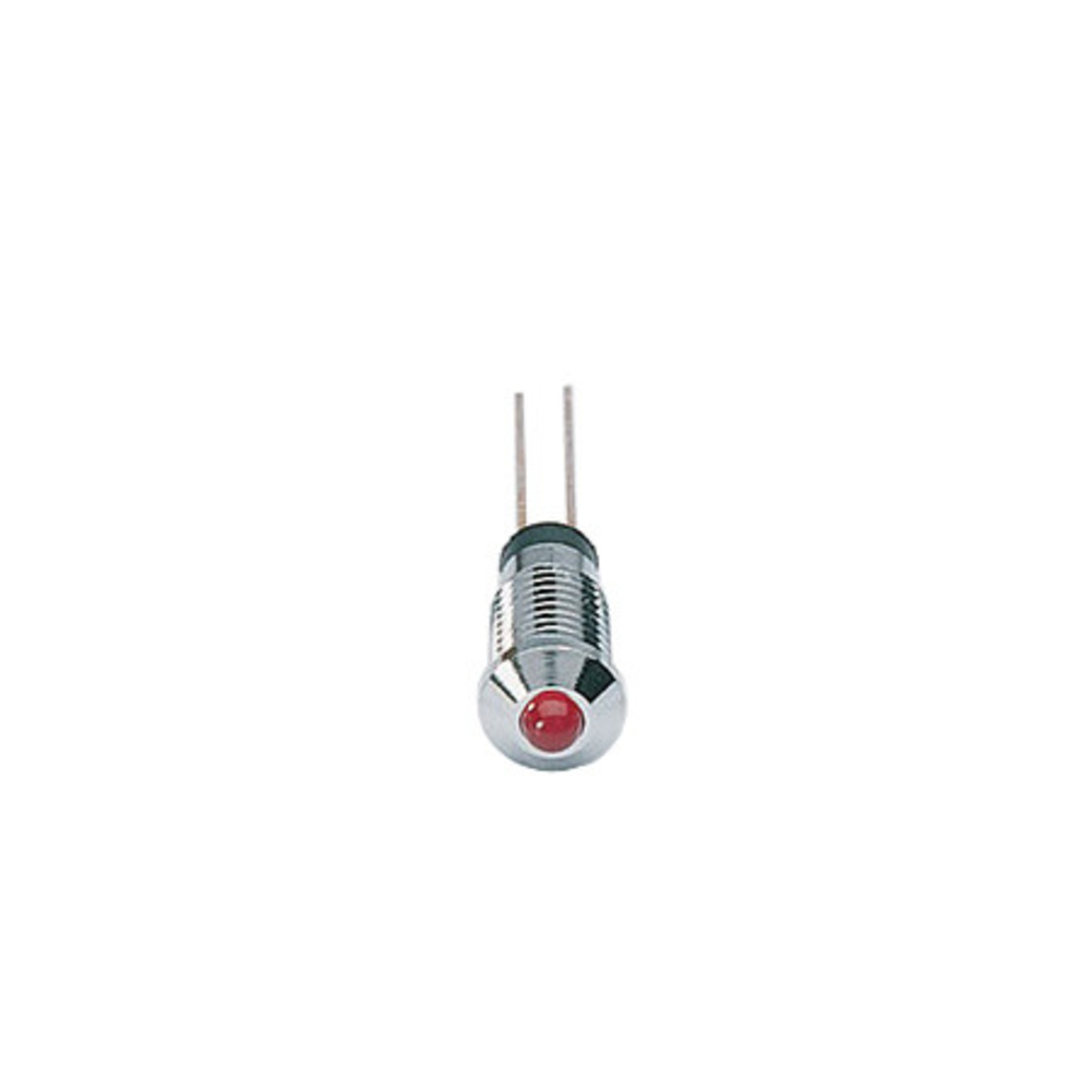Signal-Construct LED SMQS060 mit Fassung, 3 mm, rot, 15 mcd