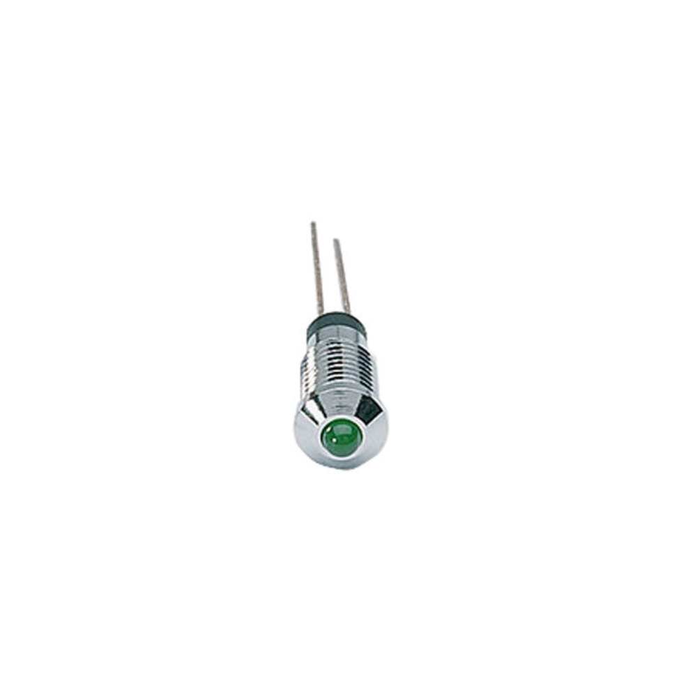 Signal-Construct LED SMQS062 mit Fassung, 3 mm, grün, 20 mcd