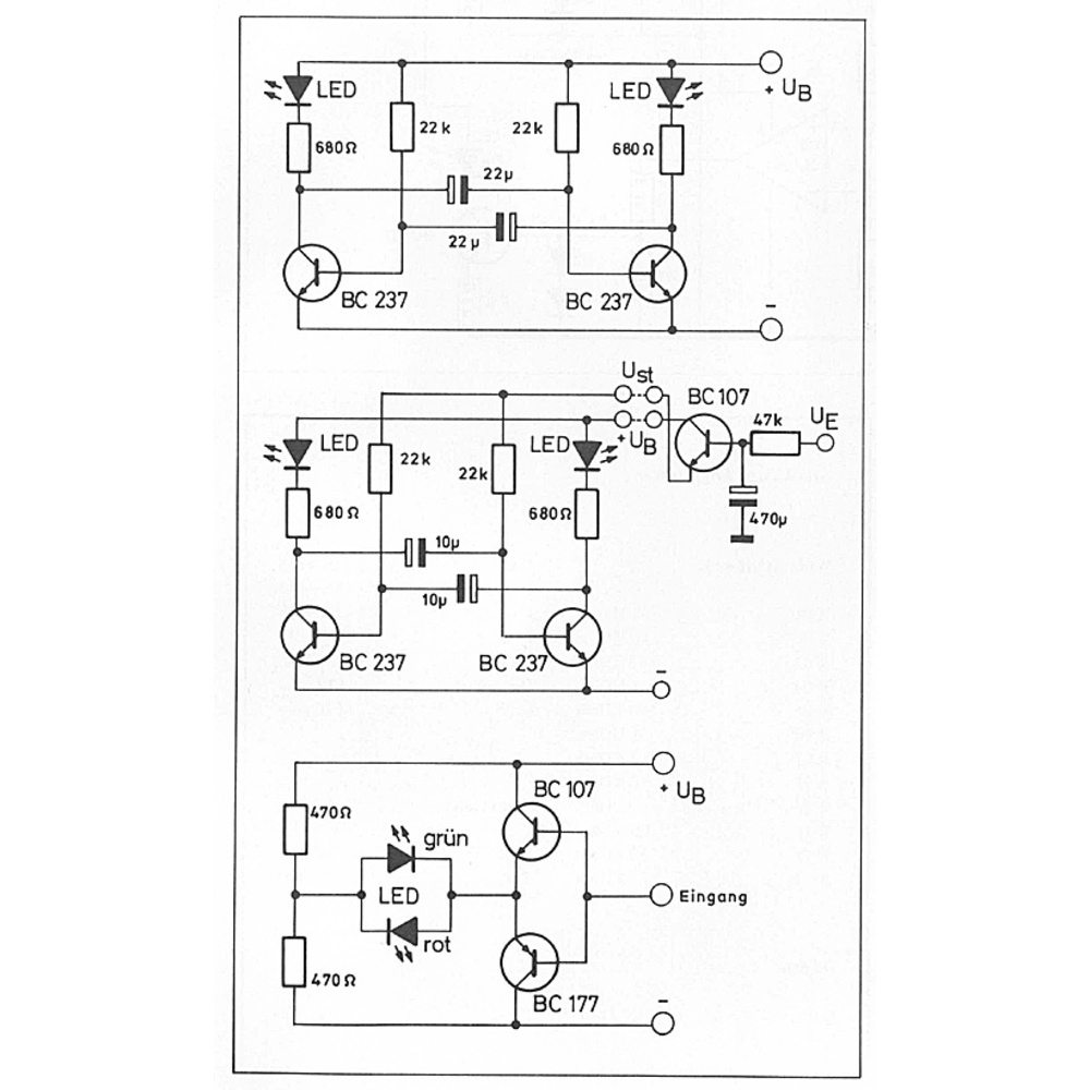 LED in Multivibratoren