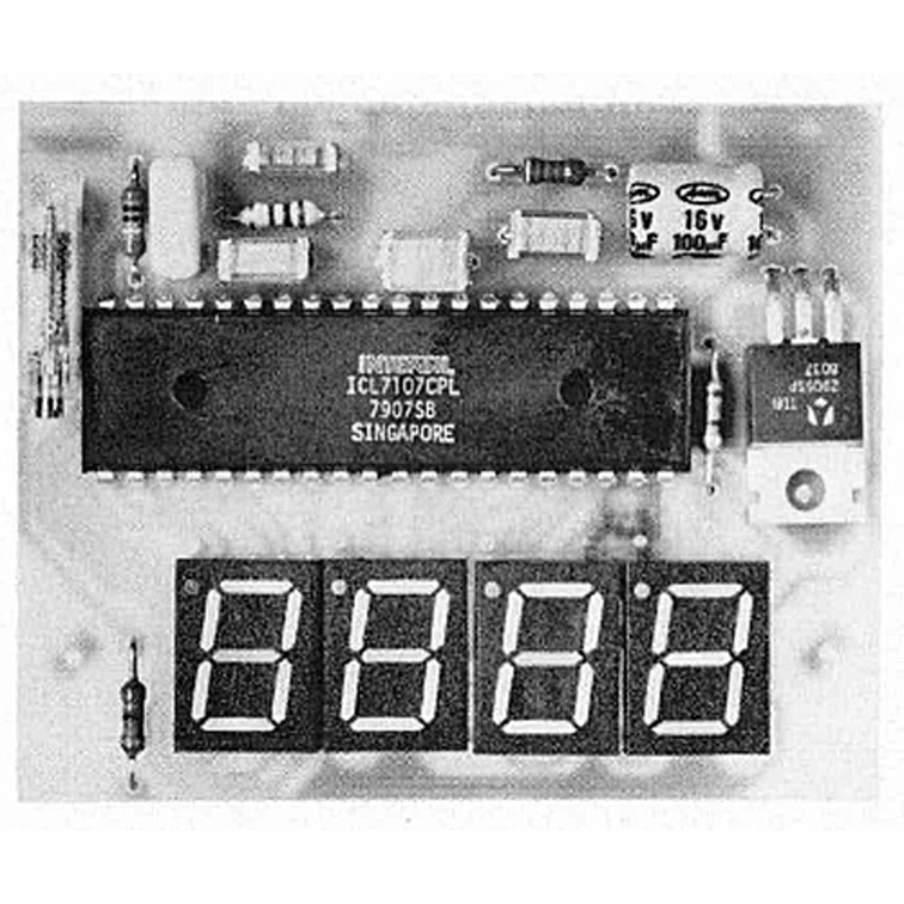 LED-Panelmeter - 3 1/2 stelliges Voltmeter mit LED-Anzeige