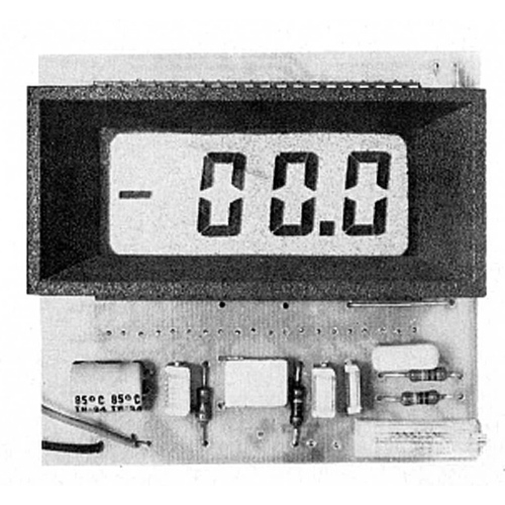 LCD-Panelmeter - 3 1/2 stelliges Voltmeter mit LCD-Anzeige