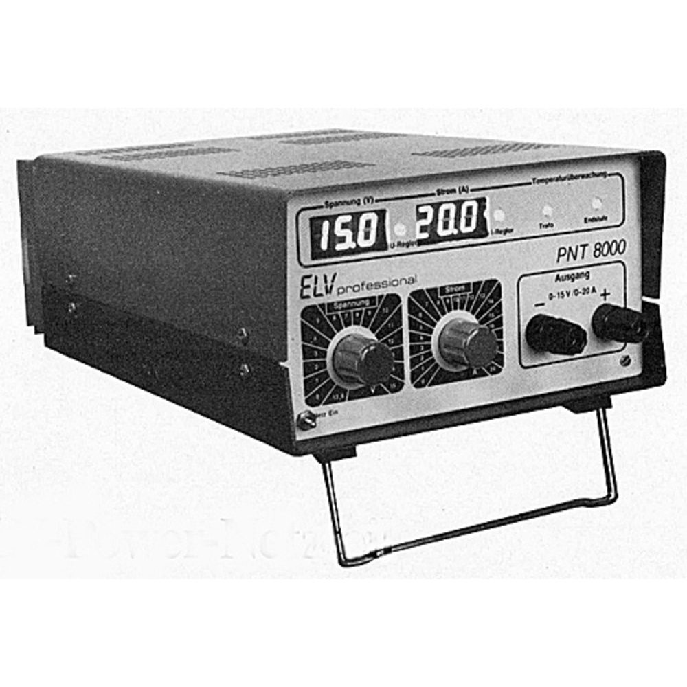 ELV-Serie 8000 professional: ELV-Power-Netzteil PNT 8000 professional 0-15 V/0-20 A Teil 2/2