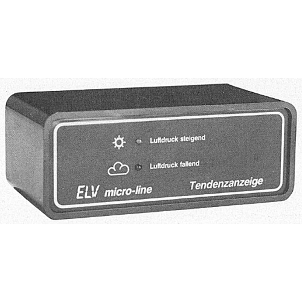 Tendenzanzeige für elektronische Barometer