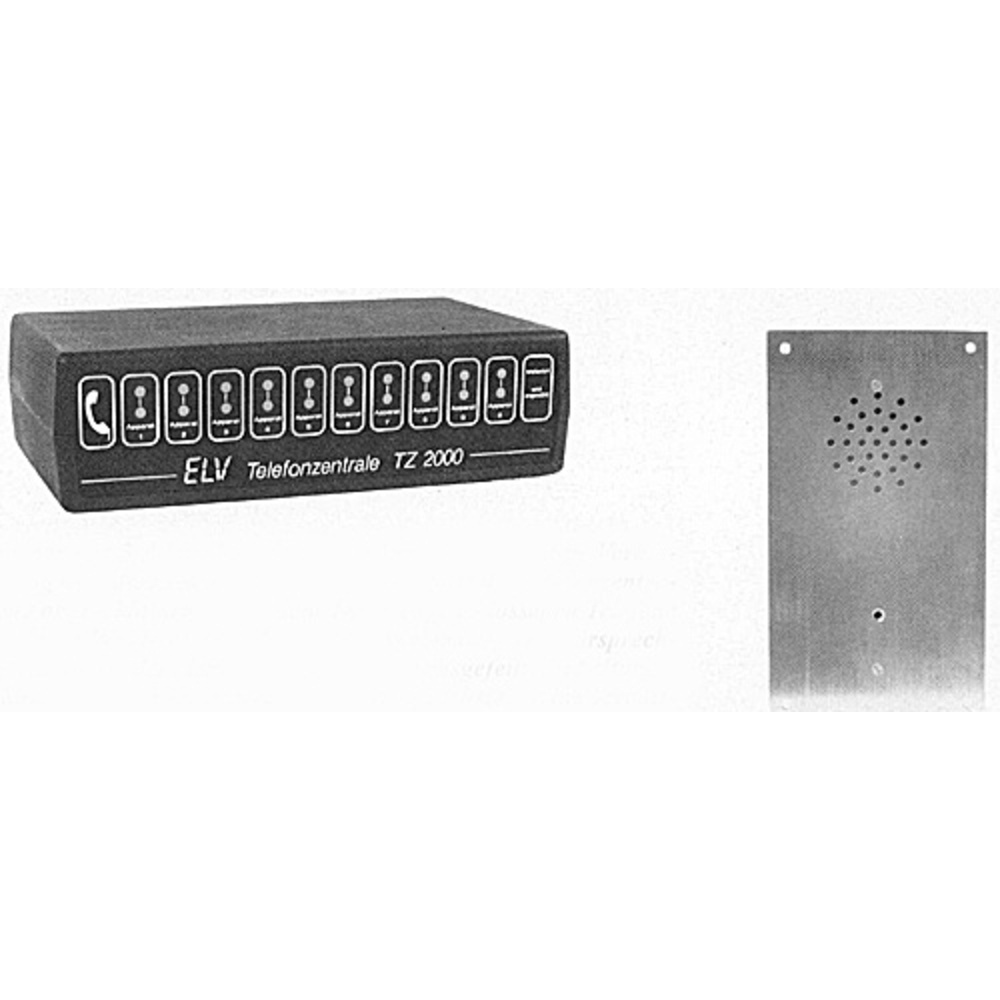 Komfort-Elektronik-Türsprechanlage - Als Ergänzung zur Komfort-Haustelefon-Anlage TZ 2000 (ELVjournal, Nr. 35) Teil 1/2