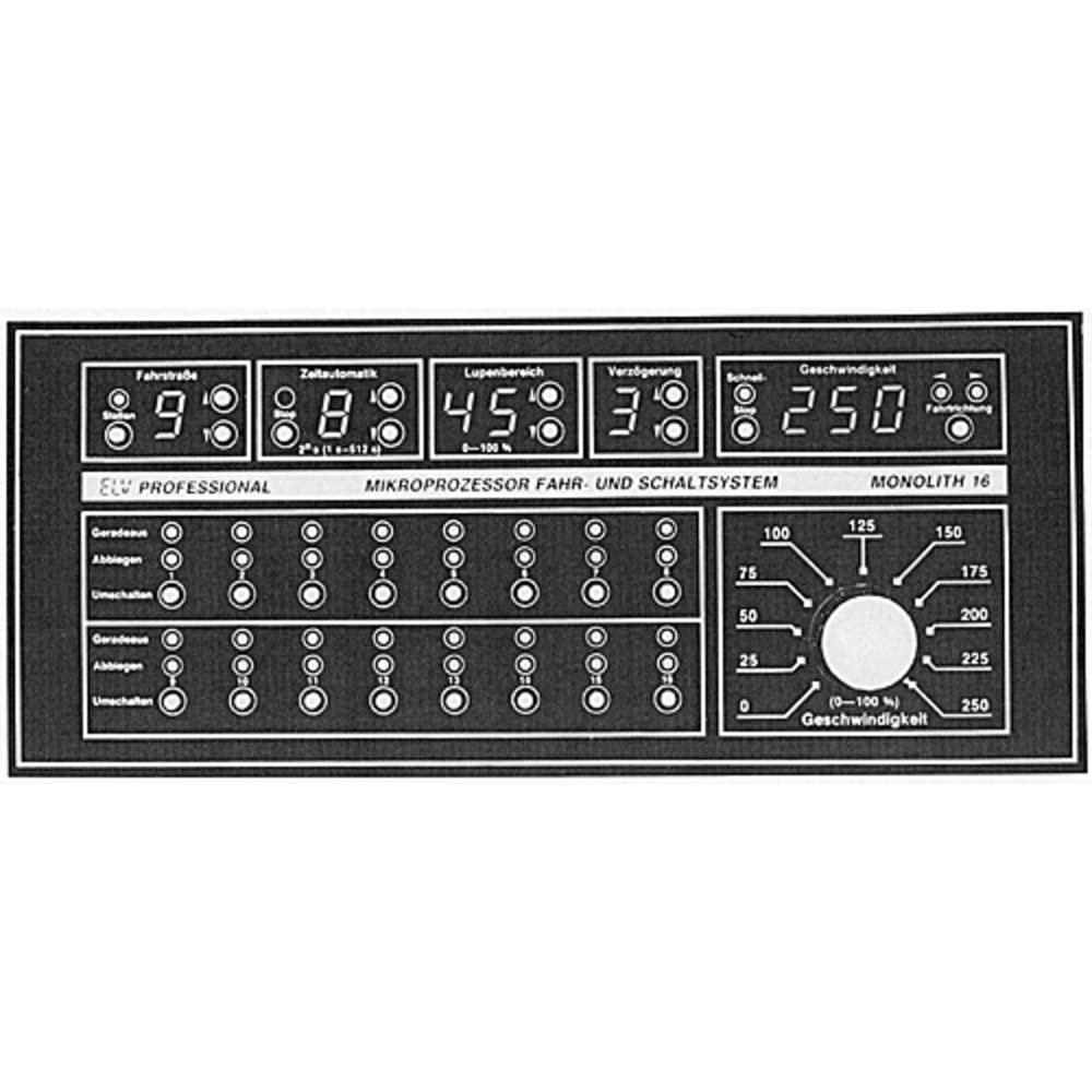 ELV-Serie Modellbahn-Elektronik: Mikroprozessor-Fahr- und Schaltsystem Monolith 16 Teil 2/4: Für Gleich- und Wechselstrombahnen