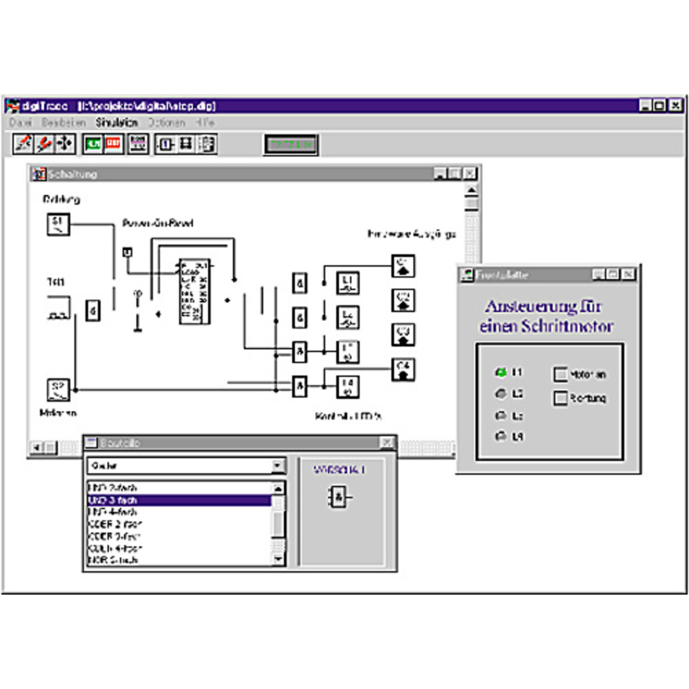 Logiksimulation mit Hardware-Anbindung