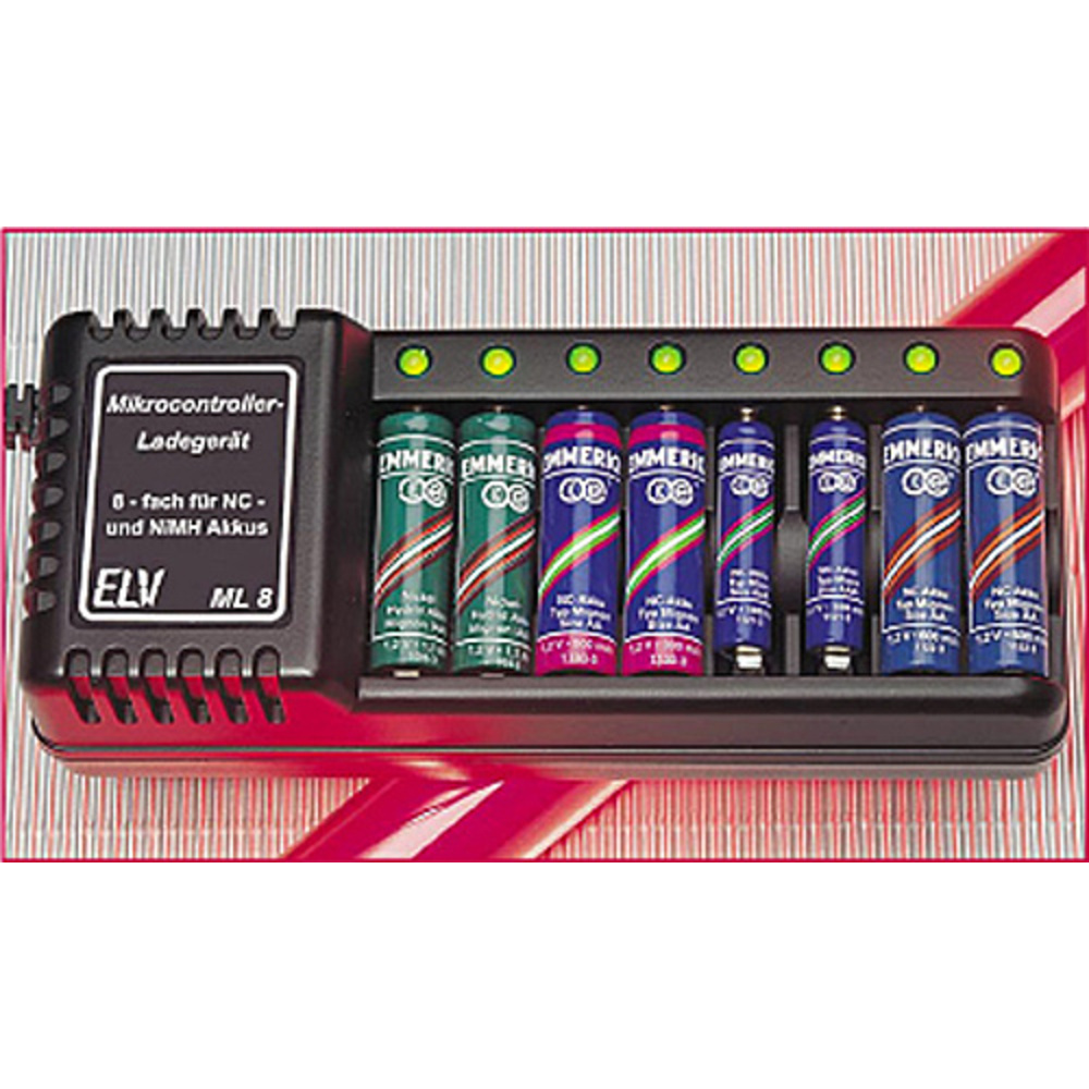 8fach-Mikrocontroller-Ladegerät ML 8