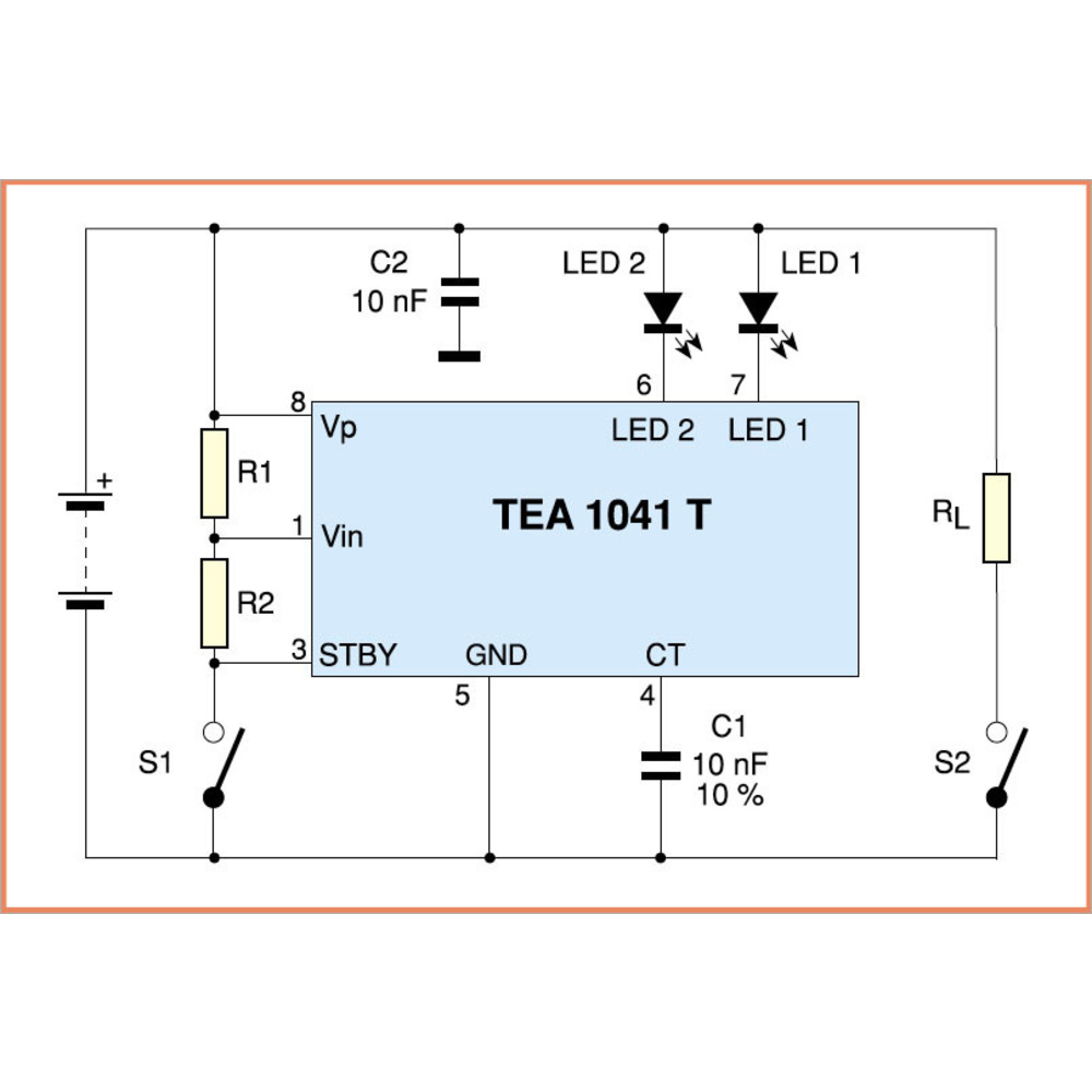 Batterieindikator TEA 1041 T