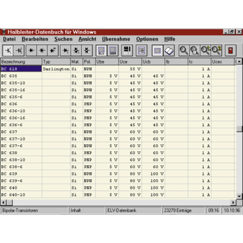 Halbleiter-Datenbuch für Windows