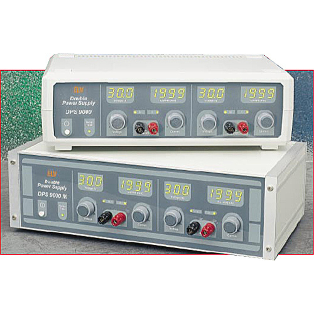 Double-Power-Supply DPS 9000 2 x 0 - 30 V / 0 - 2 A Teil 1/2