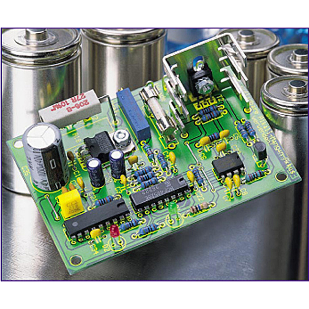 Mikroprozessor-Schnell-Ladeschaltung für 1,5V-Alkal-Mangan-Akkus
