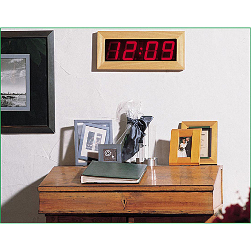 DCF-Funkuhr mit 100mm LED-Großdisplay Teil 1/2