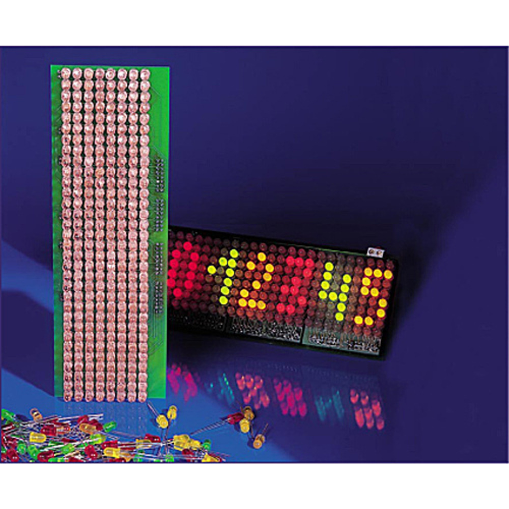 LED-Matrix-Anzeige für einfarbige und mehrfarbige Leuchtdioden Teil 1/4