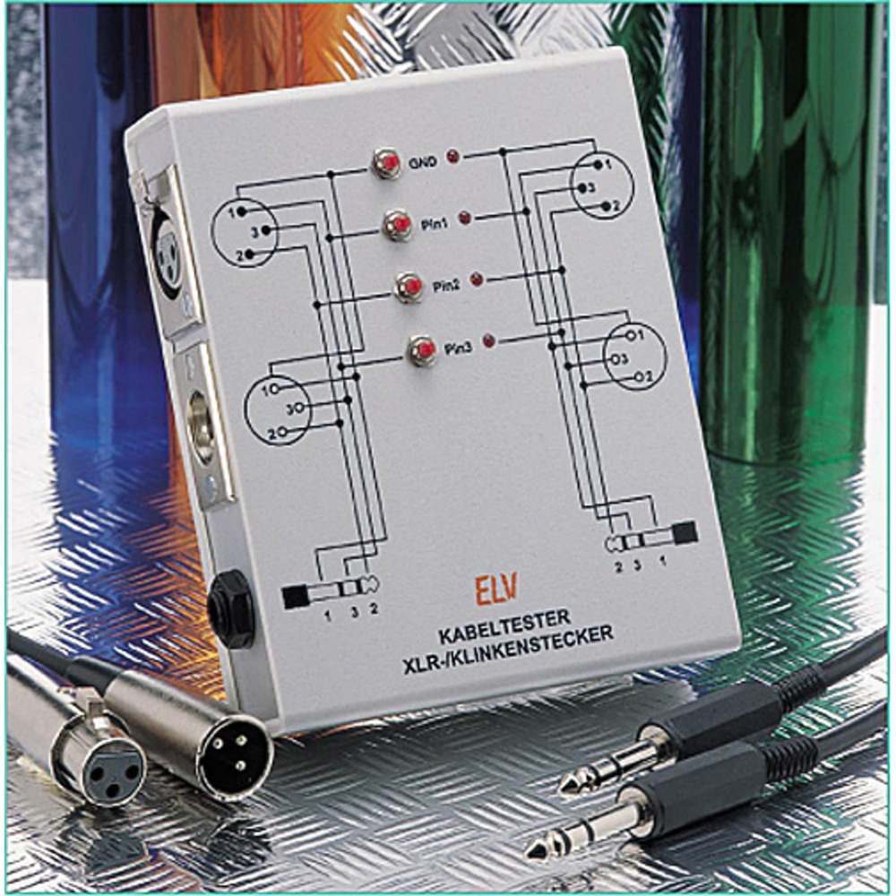 Kabeltester für XLR- und Klinkenstecker