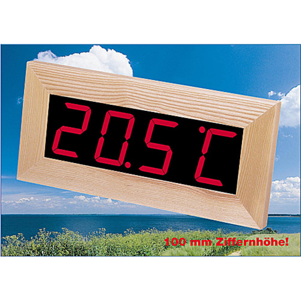 Innen-Außenthermometer mit Großdisplay