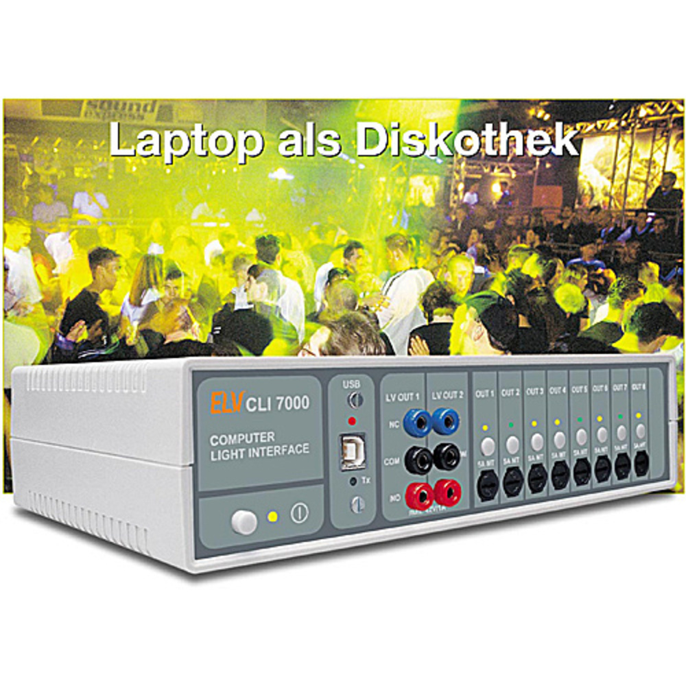 Laptop als Diskothek - Computer-Light-Interface CLI7000 Teil 1/3