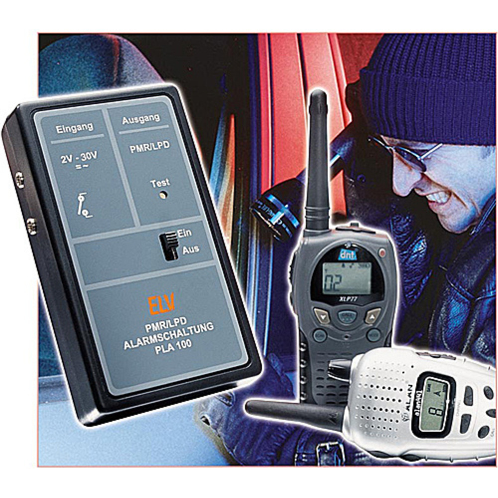 Alarmzusatz für PMR-/LPD-Funkgeräte PLA100