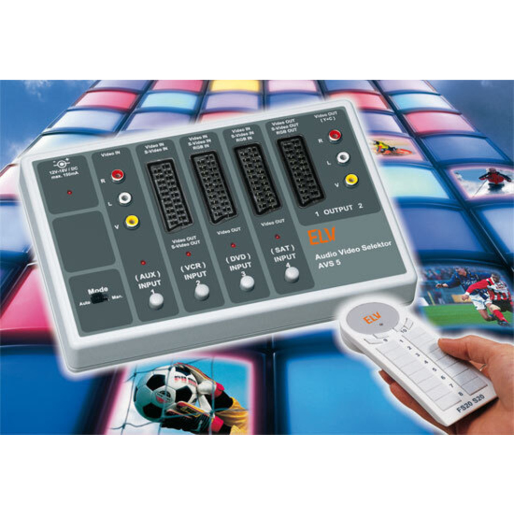 Anschlussfreudig – Audio-Video-Selector AVS 5