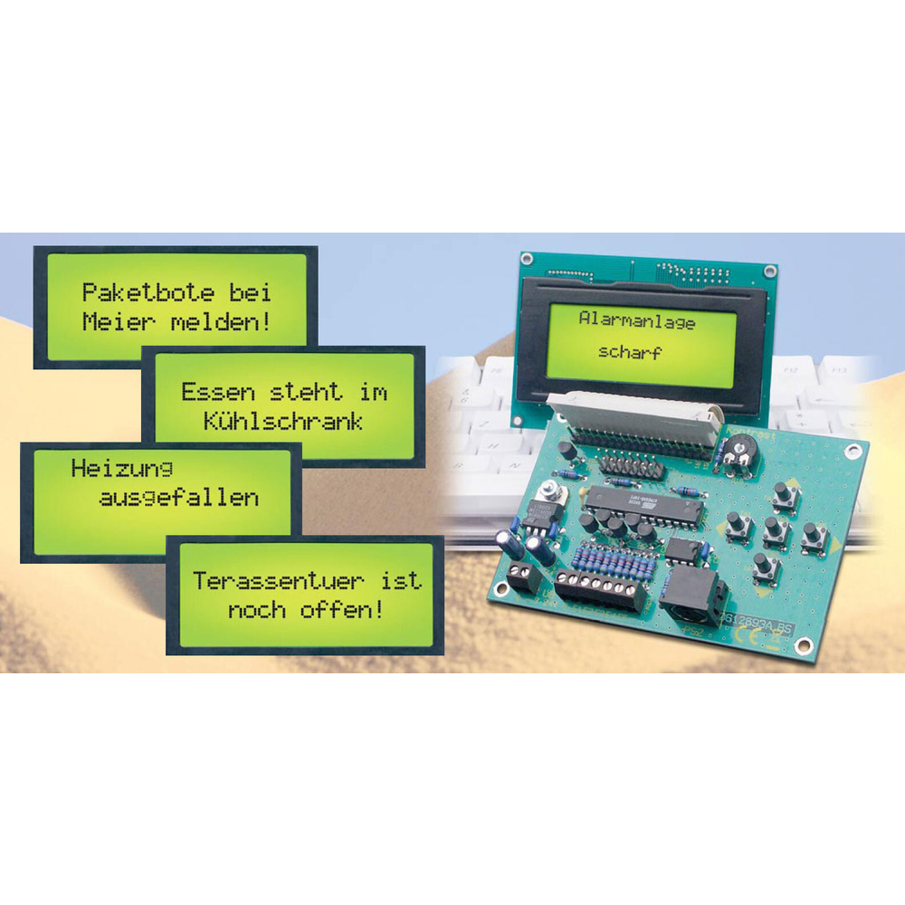 LCD-Steuerung mit Textspeicher und einfacher Text-Eingabe