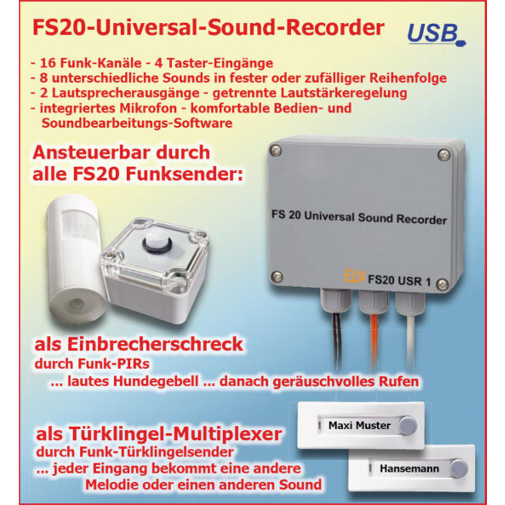 FS20-Universal-Sound-Recorder USR 1 Teil 1/2
