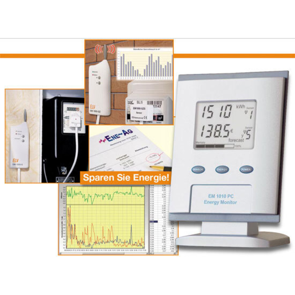 Funk-Energiemonitor mit Datenlogger EM 1010 PC Teil 1/3