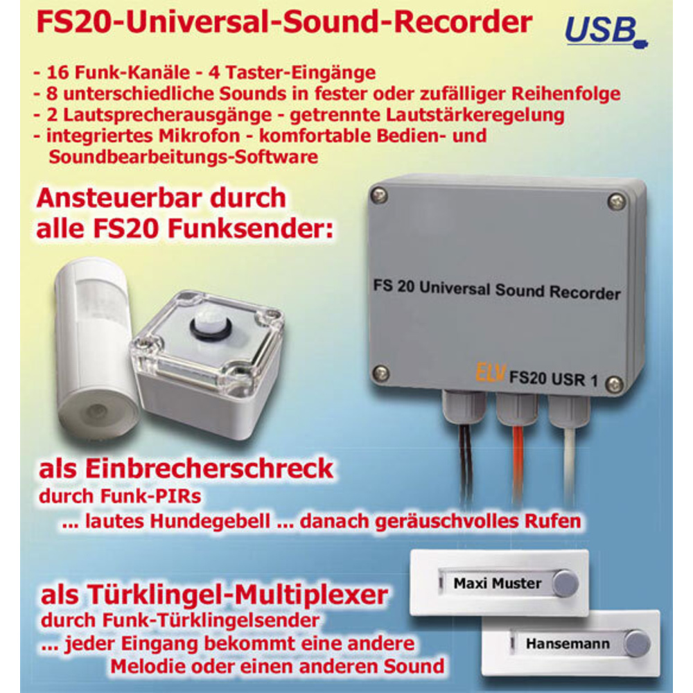 FS20-Universal-Sound-Recorder USR 1 Teil 2/2