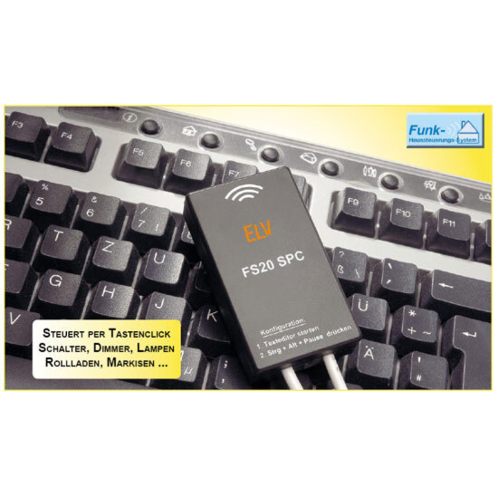 FS20-Sender für PC-Tastatur FS20 SPC – Haustechnik bequem steuern