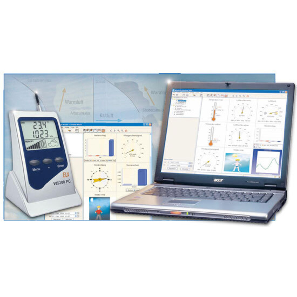 WeatherProfessional – Auswertesoftware für WS 300 PC
