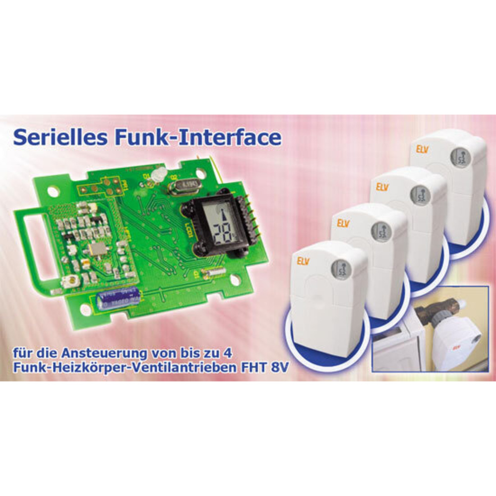 Serielles Funk-Interface FHT 8I – für die Ansteuerung von bis zu 4 Funk-Heizkörper-Ventilantrieben FHT 8V