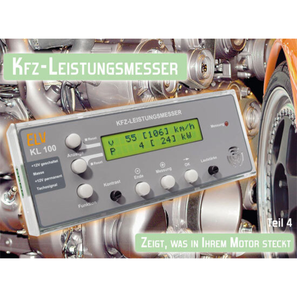 Kfz-Leistungsmesser KL 100 - Zeigt, was in Ihrem Motor steckt Teil 4/4