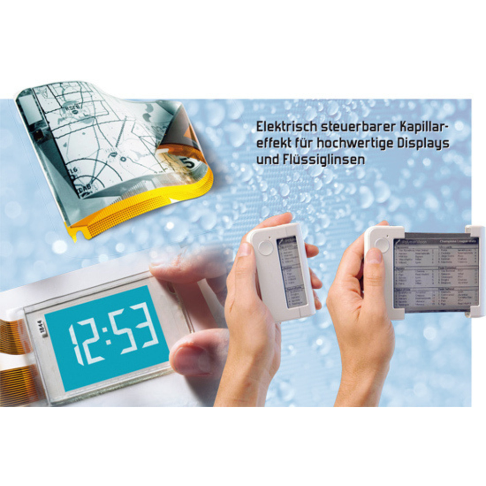 Electrowetting - altes Prinzip in neuen Anwendungen Teil 1/2