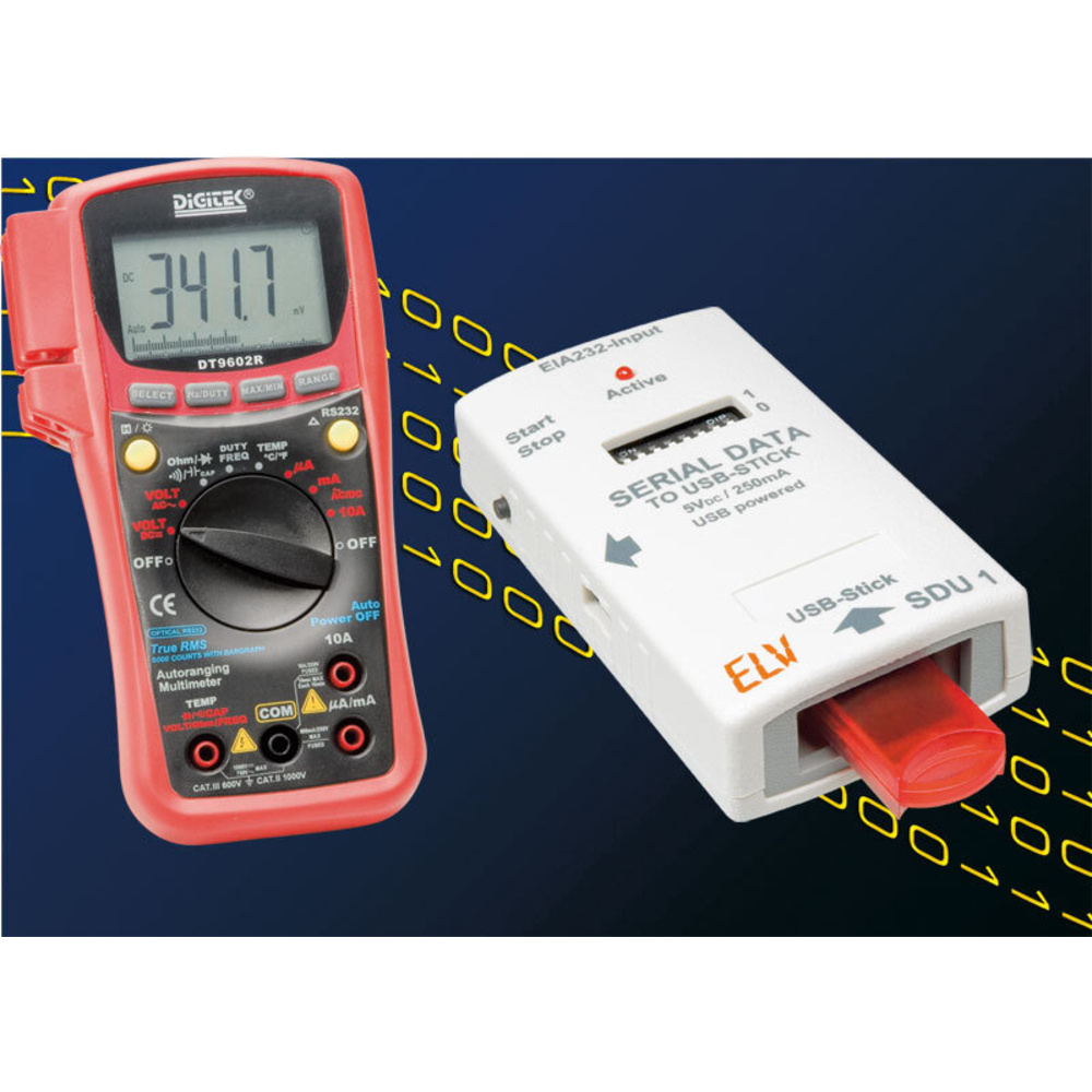 Serieller Datenlogger SDU 1 für USB-Speicher-Sticks