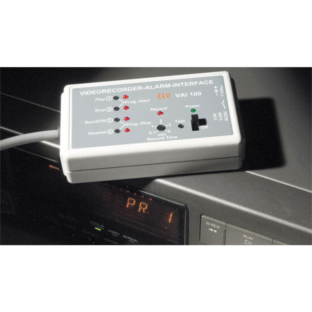 Ferngesteuert aufzeichnen – Videorecorder-Alarm-Interface VAI 100