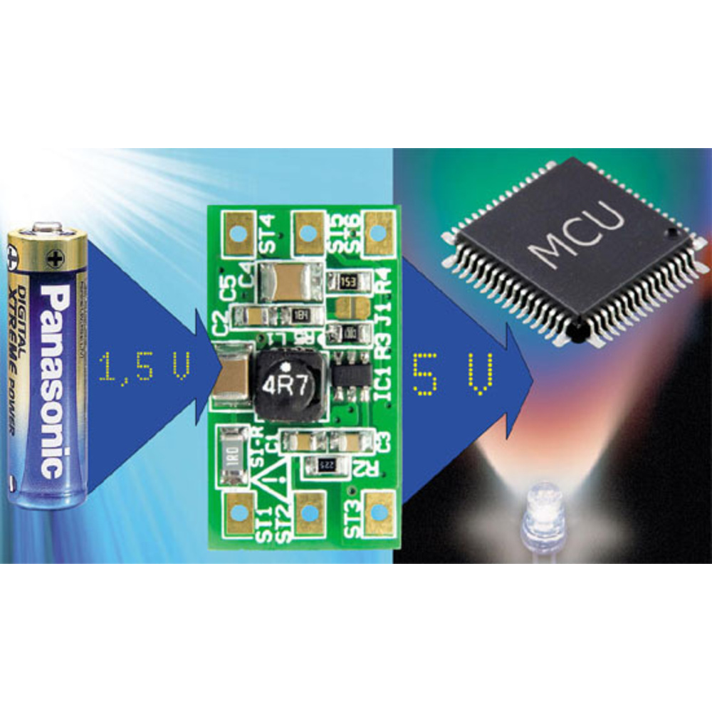 5 V aus einer Zelle – 3-V/5-V-DC/DC-Konverter