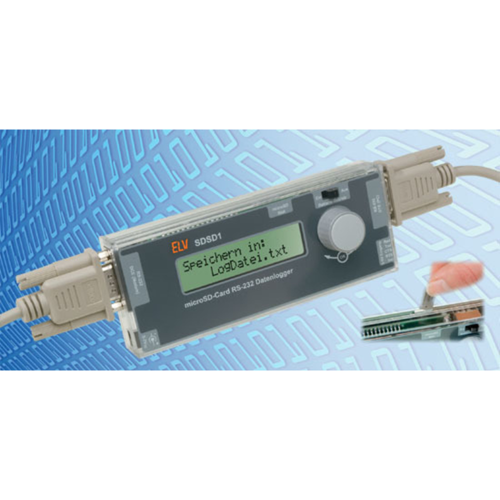Flexibler Datensammler - Serieller Datenlogger SDSD1 für microSD-Speicherkarten Teil 2/2